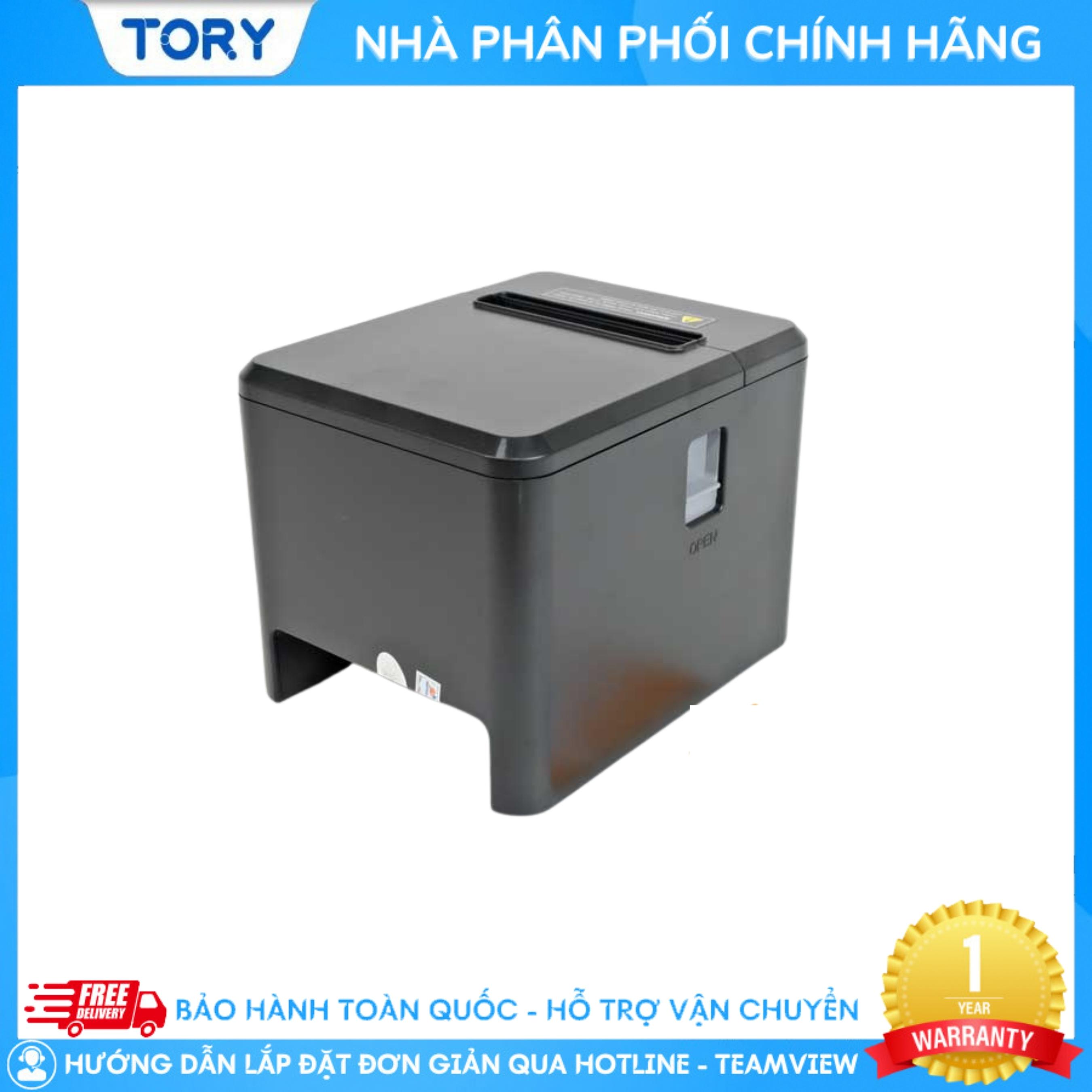 Máy in nhiệt, in bill, in hoá đơn XPRINTER T80U khổ 80mm kết nối cổng USB, tặng kèm cuộn giấy in [HÀNG CHÍNH HÃNG]