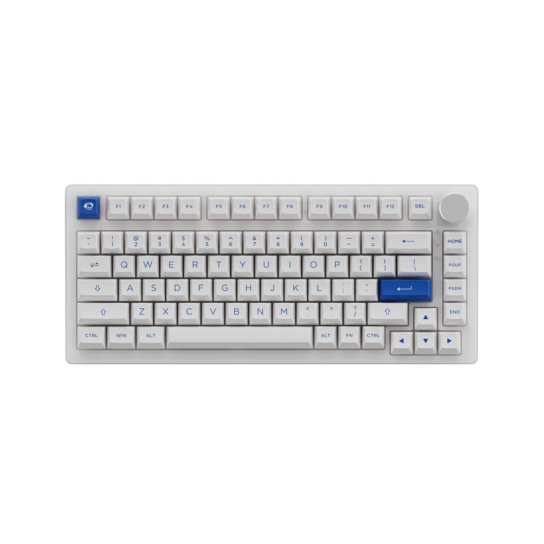 Bàn phím AKKO PC75B Plus Blue on White -Hàng chính hãng