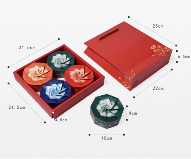 AUG14-Hộp đựng bánh quà tết, bánh trung thu 4C, kèm túi xách