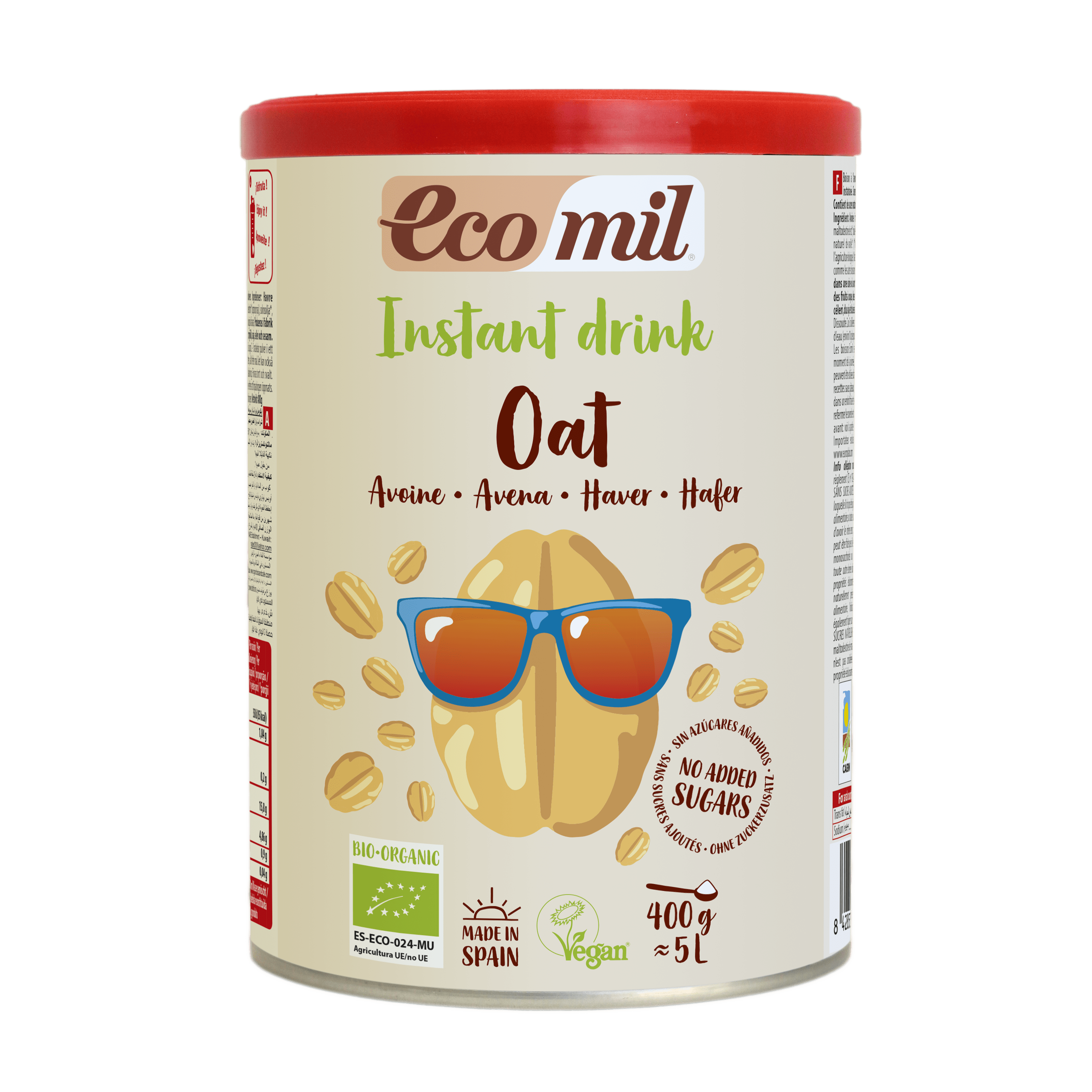 Bột Yến Mạch Không Thêm Đường Ecomil (400g)