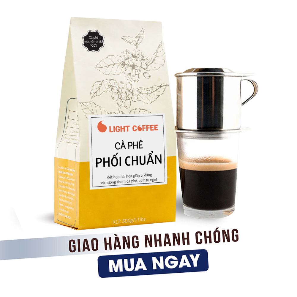 Cà Phê Nguyên Chất 100% Light Coffee Phối Chuẩn (500g)