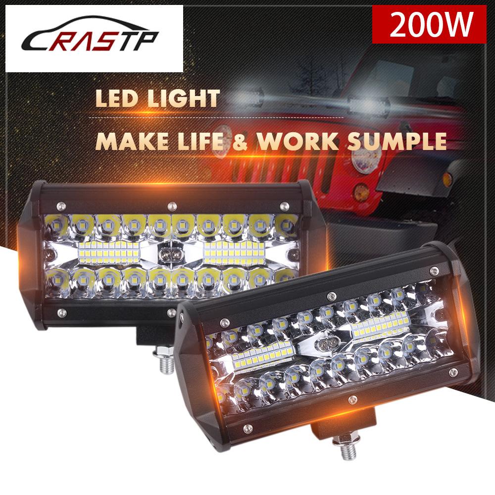 Giá thấp nhất ĐÈN LED làm việc cho ô tô 200W dải ánh sáng sửa đổi xe off-road xe bảo dưỡng mái ánh sáng đèn làm việc cặp ánh sáng