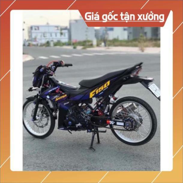 Tem rời xanh satria Fi xanh vàng đen