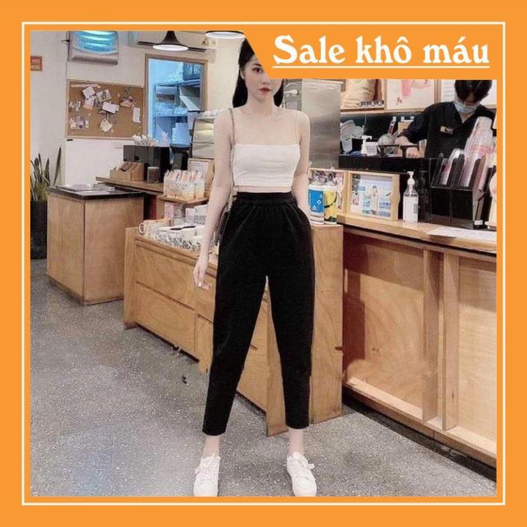 Quần Baggy Dạ Hàn , quần dài bo gấu M1