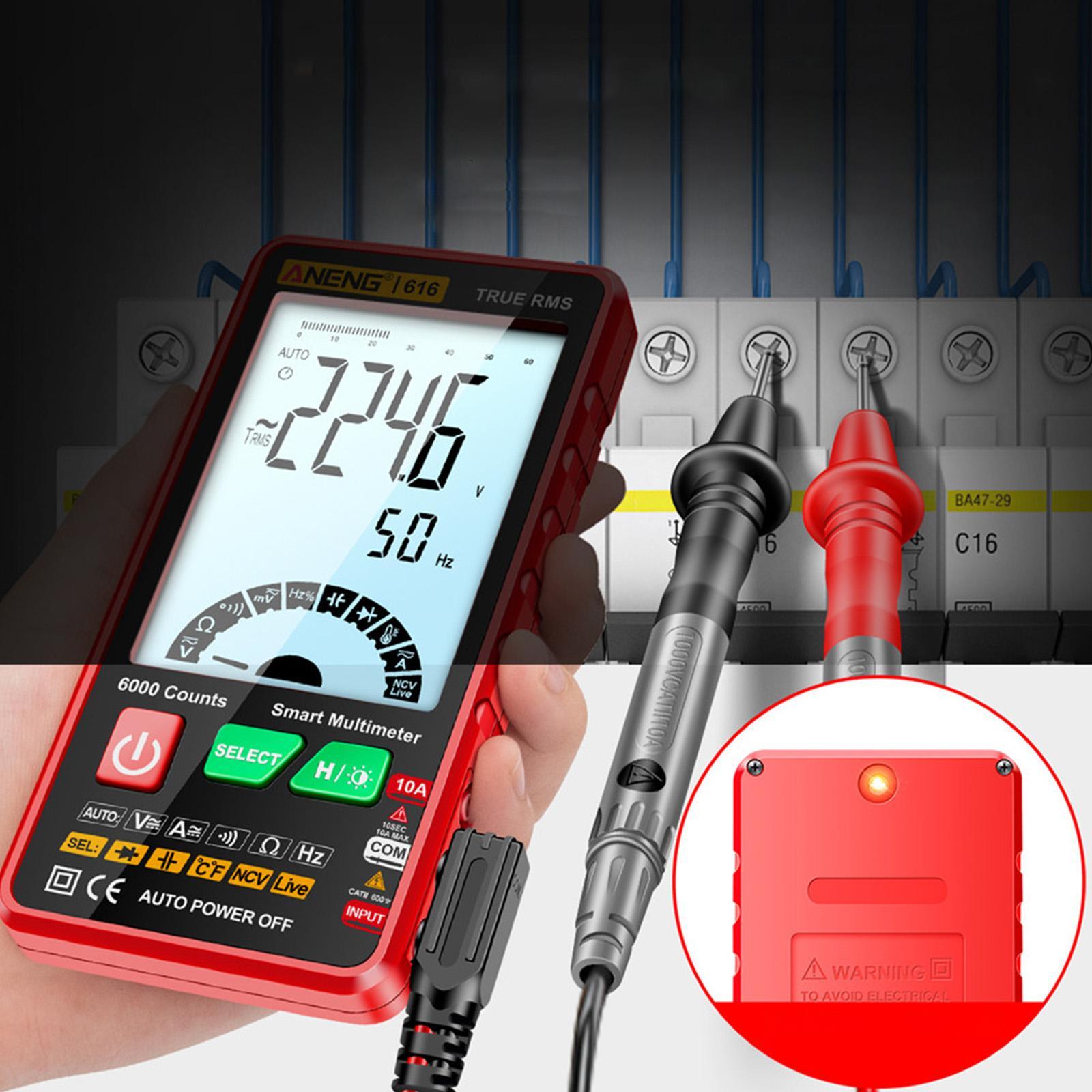 Digital Tester High Precision Transistor capacitors probe 6000 Counts