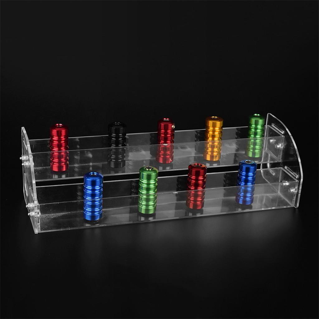 Acrylic Makeup Lipstick Display Stand Nail Polish Storage Rack 2 Layers