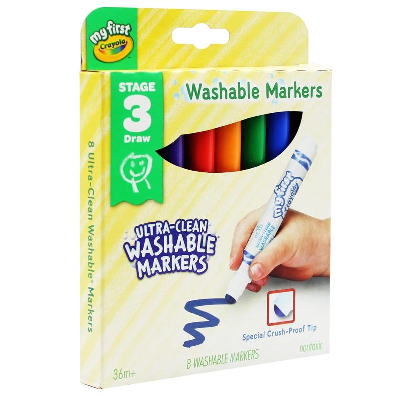 Hộp 8 Bút Lông Màu Rửa Được Ultra-Clean Washable Markers - Crayola 811324