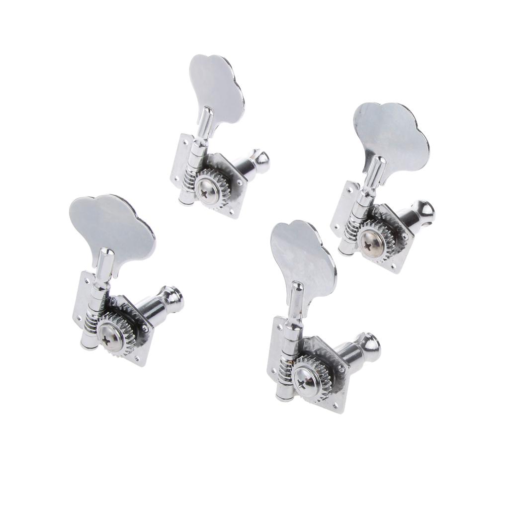 Sunnimix Kim Loại 4 Dây Jazz P Chỉnh Bass Chốt Máy Đầu 4 R Dây Chốt Bộ