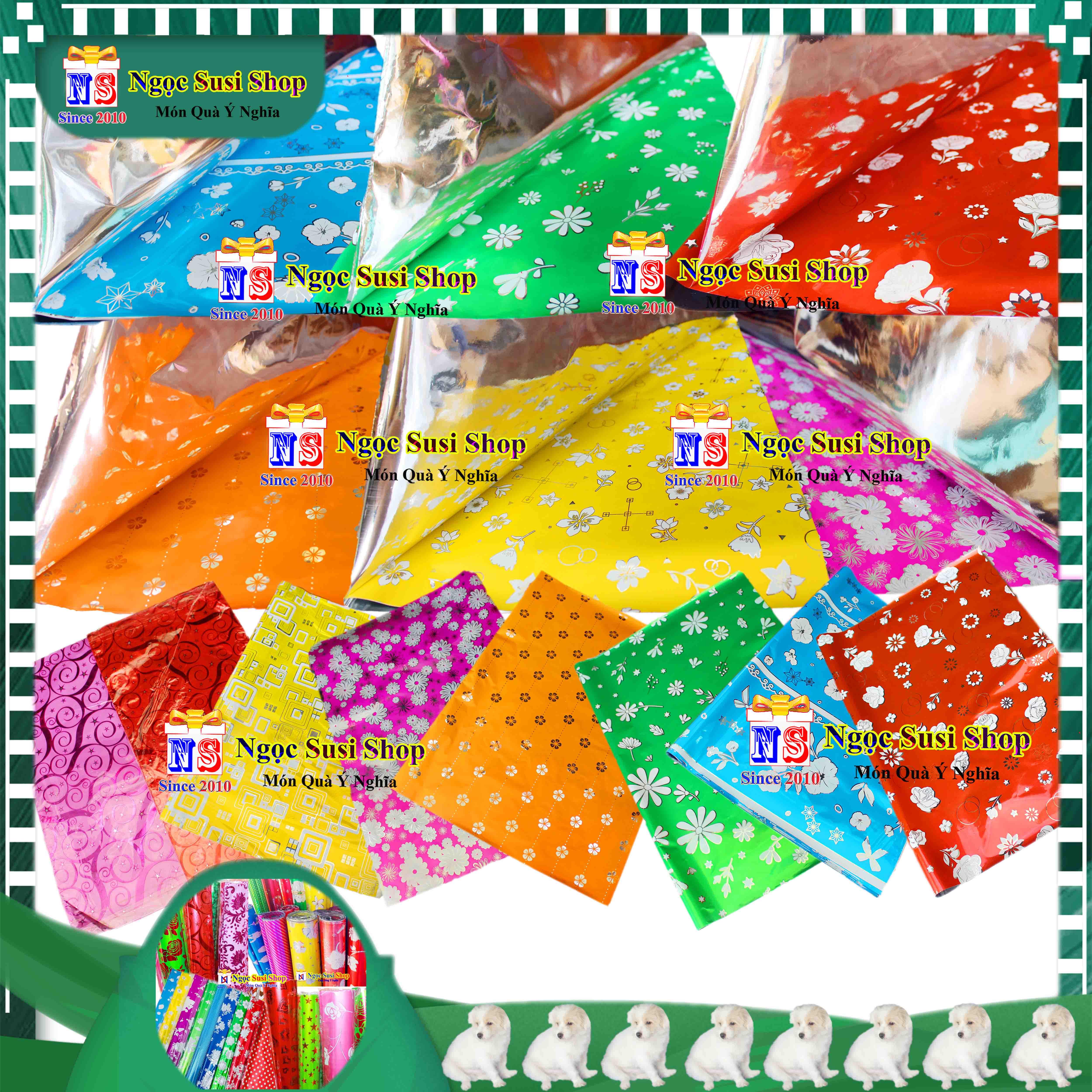 GIẤY GÓI QUÀ KIẾNG DÙNG GÓI HỘP QUÀ SIZE 70X50CM - MUA CHỌN SỐ LƯỢNG NGẪU NHIÊN MÀU