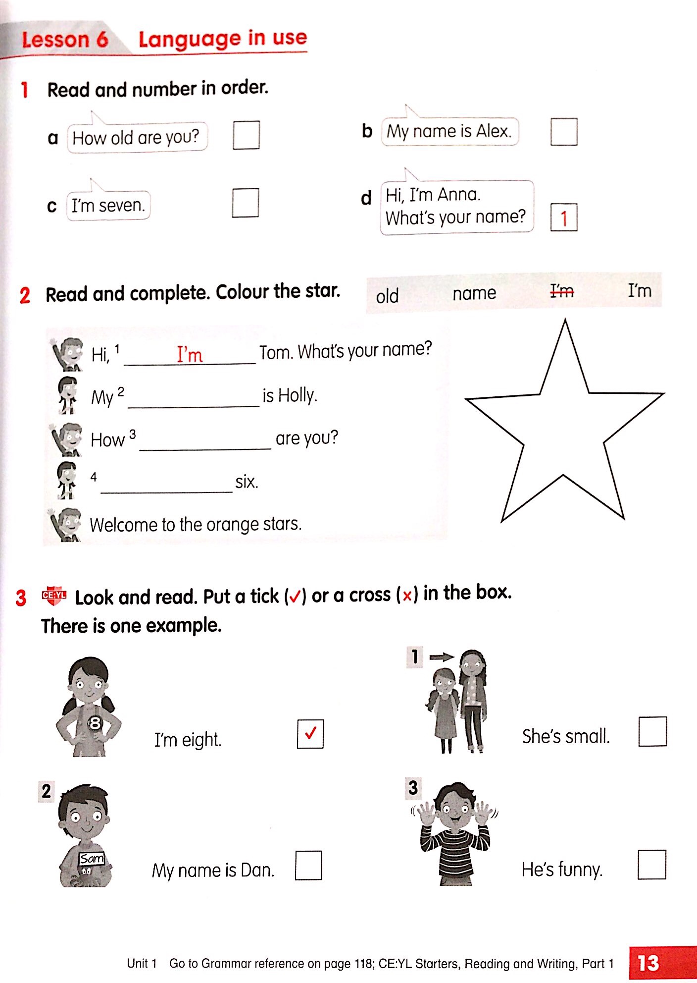 Academy Stars Level 1 Workbook