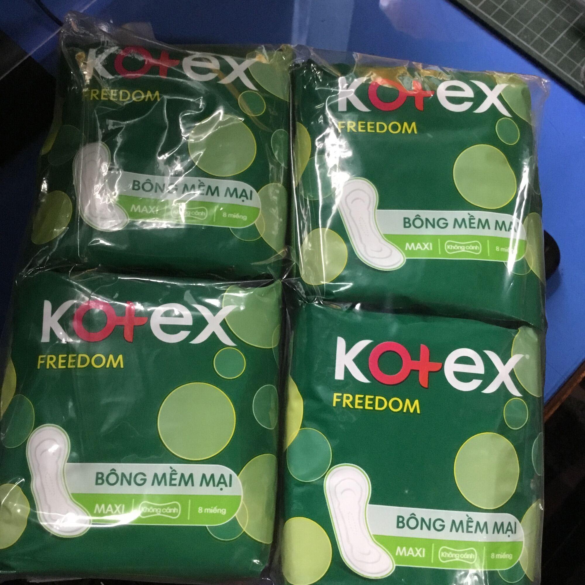 Combo 2 Gói Kotex Freedom Maxi Không Cánh- Mỗi Gói 8 Miếng- HSD luôn mới