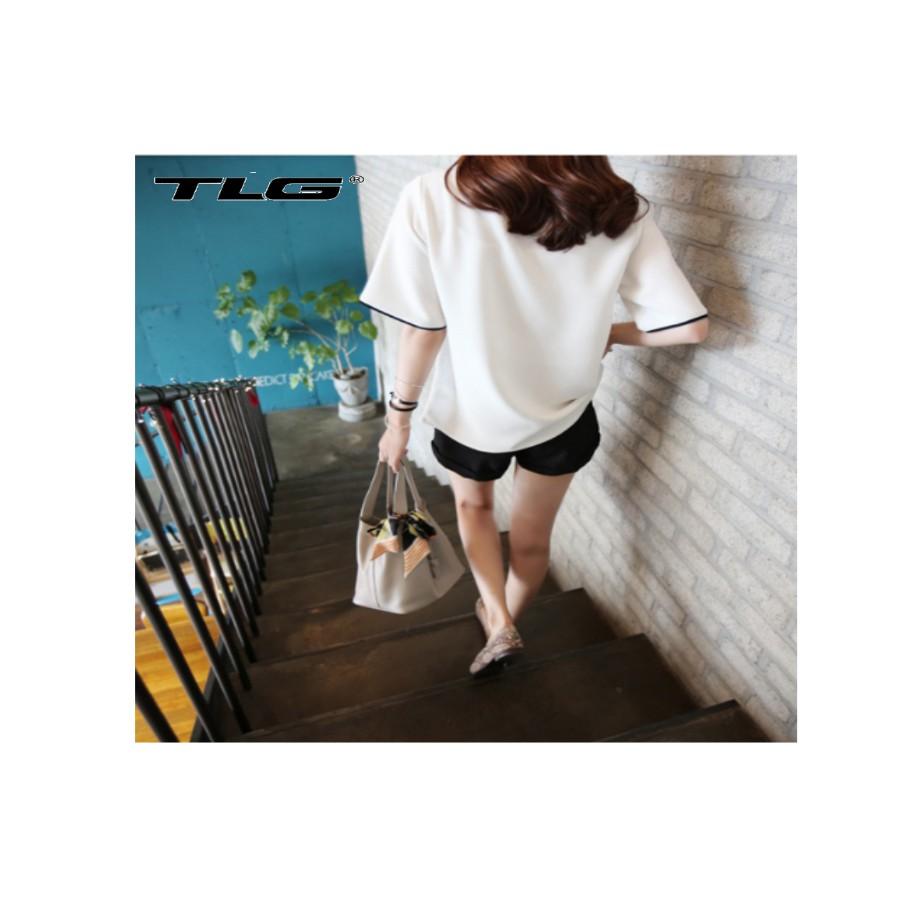 Áo thun nữ ngắn tay phong cách Hàn Quốc TLG 352TI 2