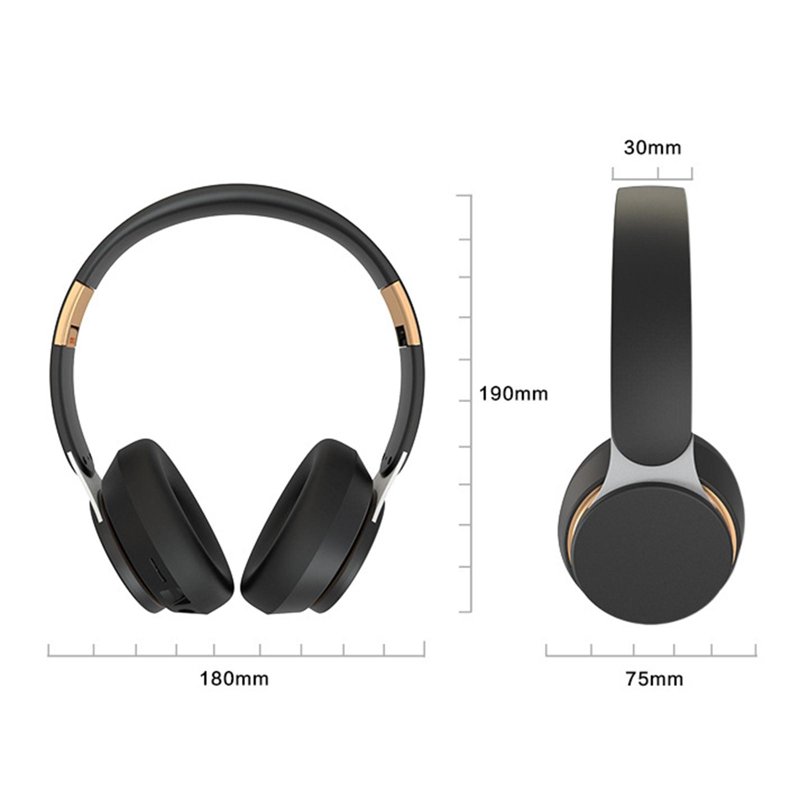 Wired / Wireless Bluetooth Noise Canceling Headphones Earphone Foldable with Mic for PC TV