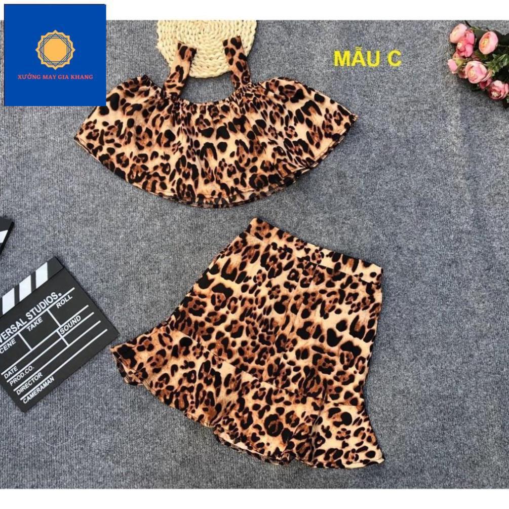 Áo váy bé gái áo croptop chất lụa mềm mại, sành điệu - Xưởng may - Gia Khang