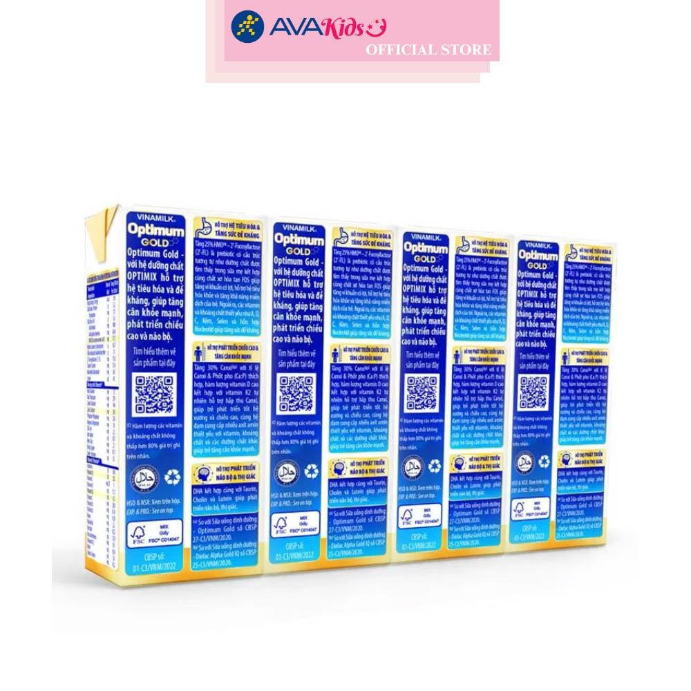Lốc 4 hộp sữa pha sẵn Optimum Gold 180 ml (từ 1 tuổi)