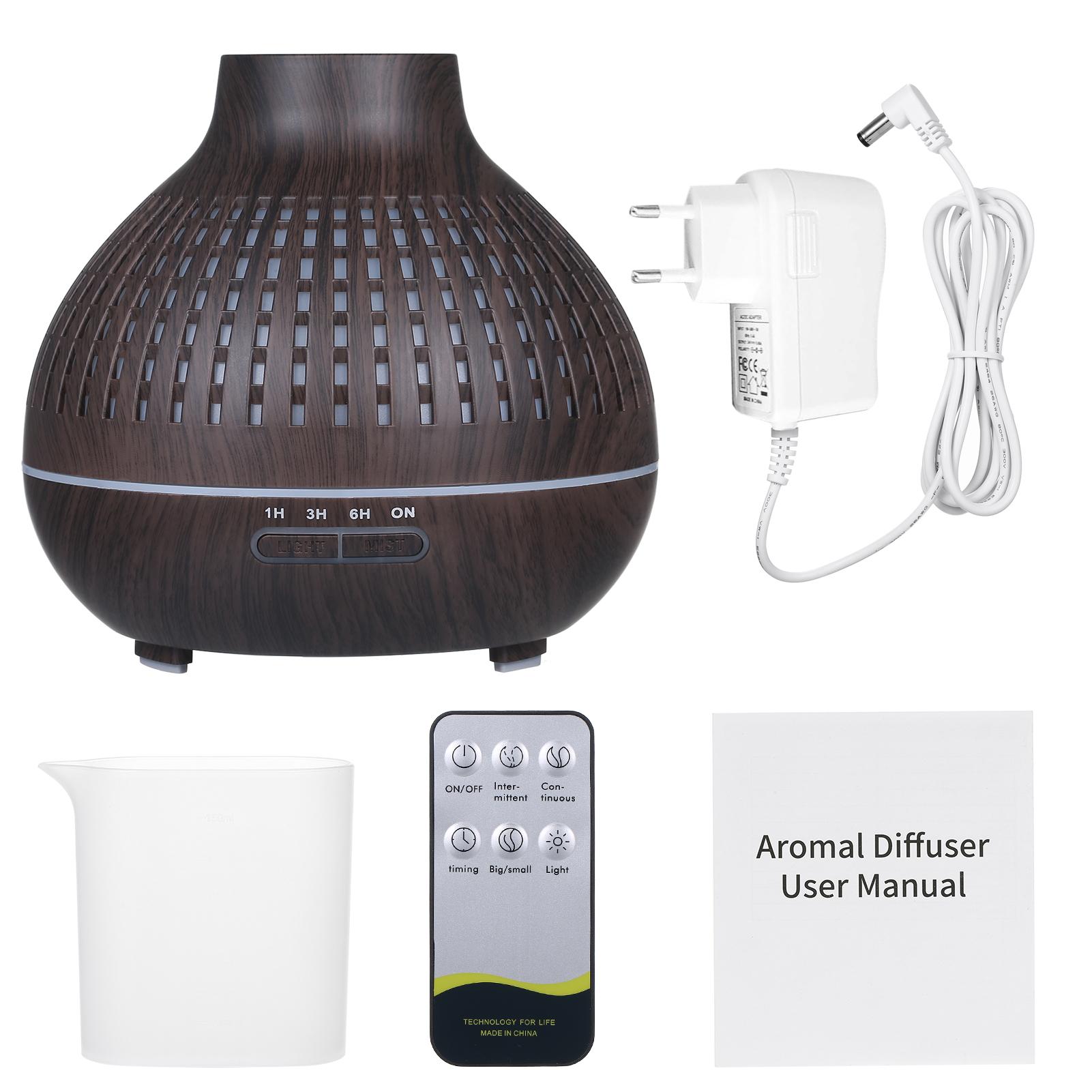 Máy Làm Ẩm Không Khí Âm Thanh Bằng Sóng Siêu Âm Với Bộ Điều Khiển Từ Xa 7 Đèn Đầy Màu Sắc 400Ml