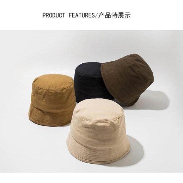 Mũ Bucket Sụp Vành Rộng Chống Nắng Phong Cách Retro Hàn Quốc Mũ Xô Bucket Idol Nam Nữ Unisex Đường Phố Cá Tính Ulzzang