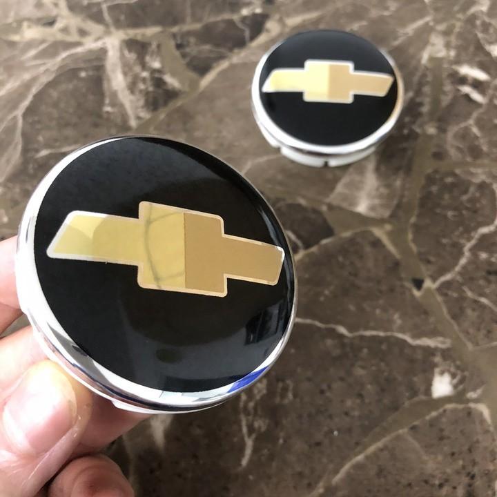 1 Chiếc - Logo chụp mâm, ốp lazang bánh xe ô tô Chevrolet đường kính 63mm