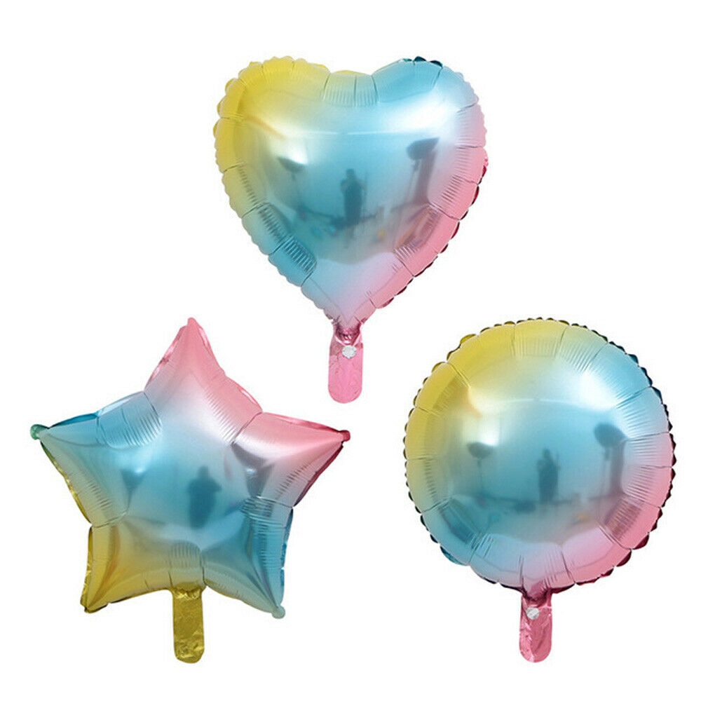 Bộ bóng trang trí sinh nhật màu cầu vồng set combo rainbow balloon upkp24