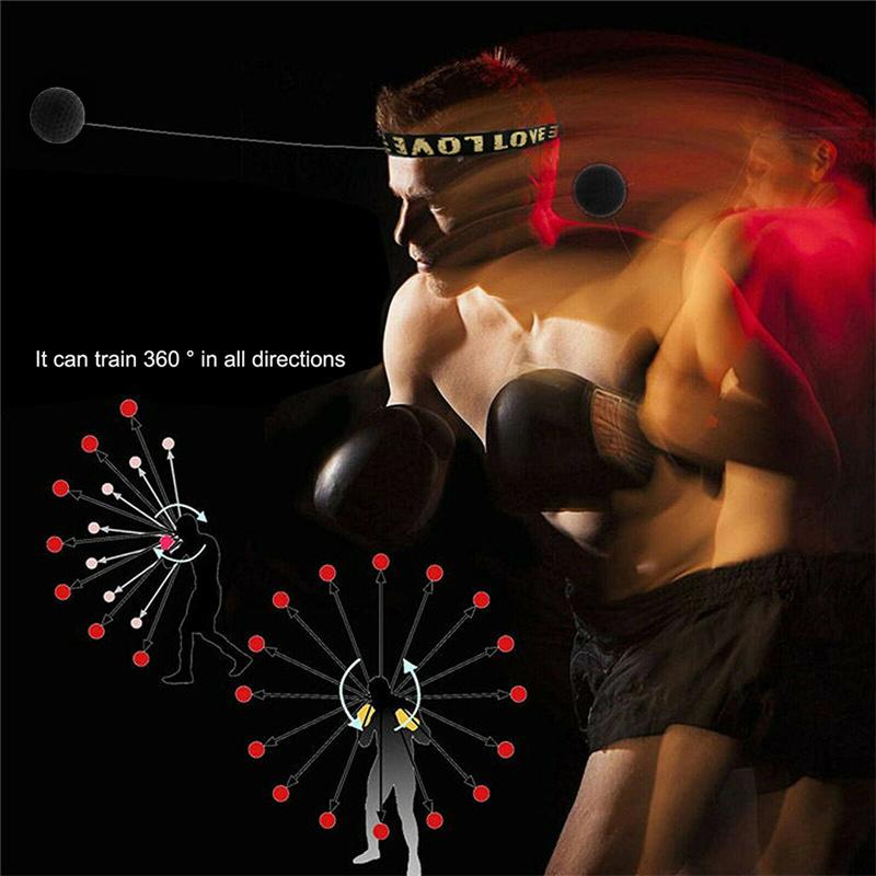 Đầu đấm bốc bóng đào huấn anh ấy Boxing Ball Phản ứng bóng đàn hồi Bóng treo trẻ em Người lớn Hộ gia đình Huấn luyện Boxing Ball Màu sắc: Đen: Đen
