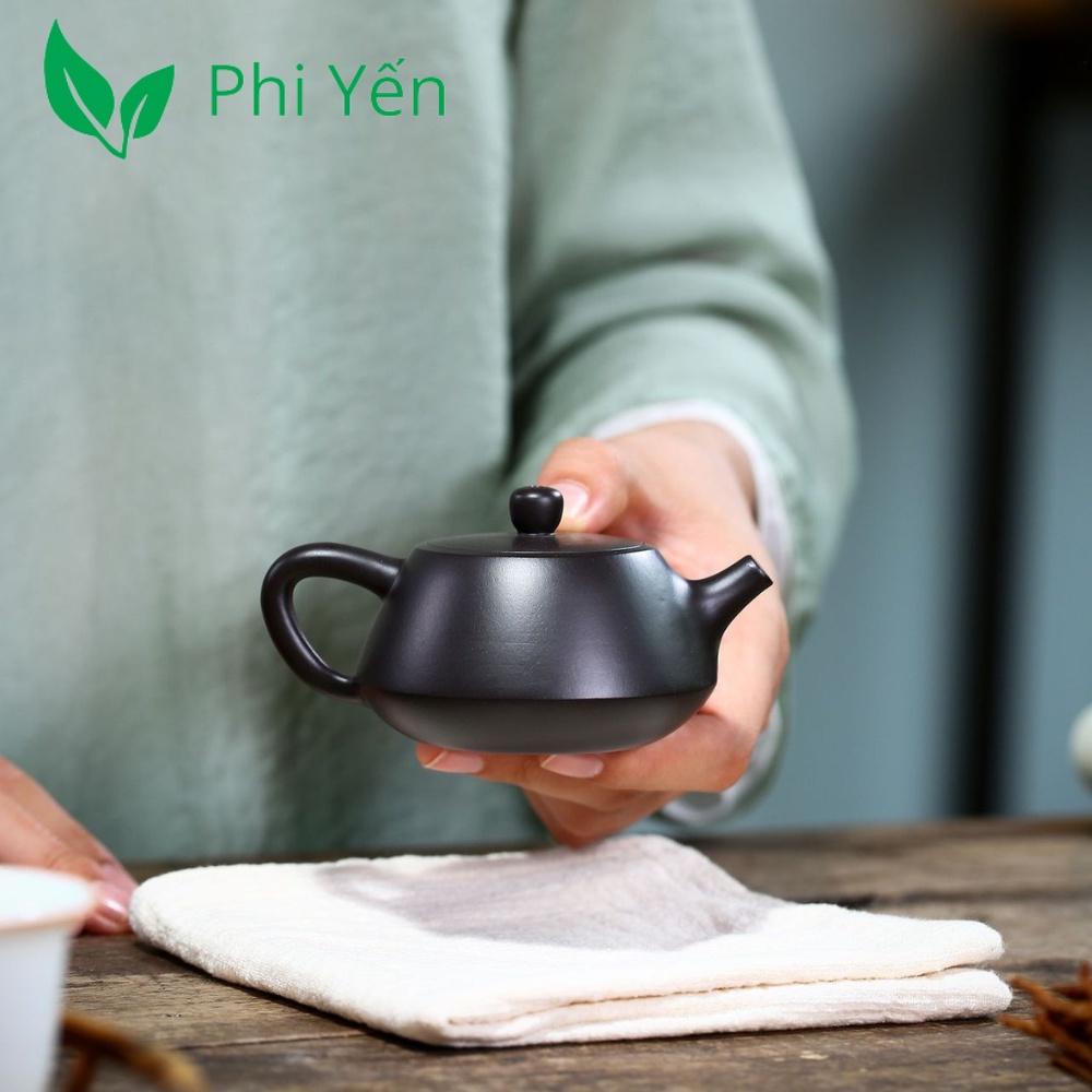 Ấm trà Tử sa Nê Hưng Khâm châu Thạch biều 100ml hàng siêu VIP HSNHTB135105