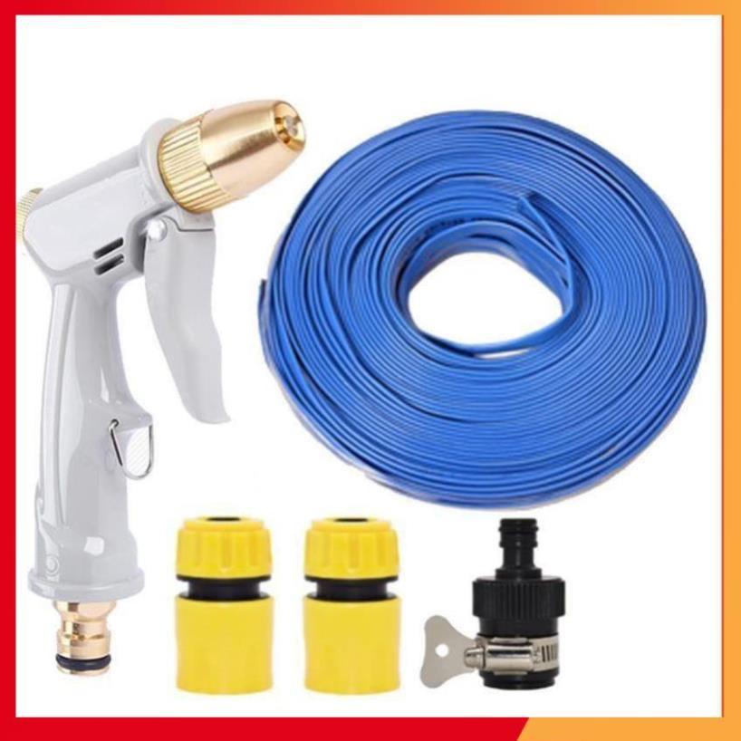 Bộ dây vòi xịt nước rửa xe, tưới cây tăng áp 3 lần, loại 3-5m  206846
