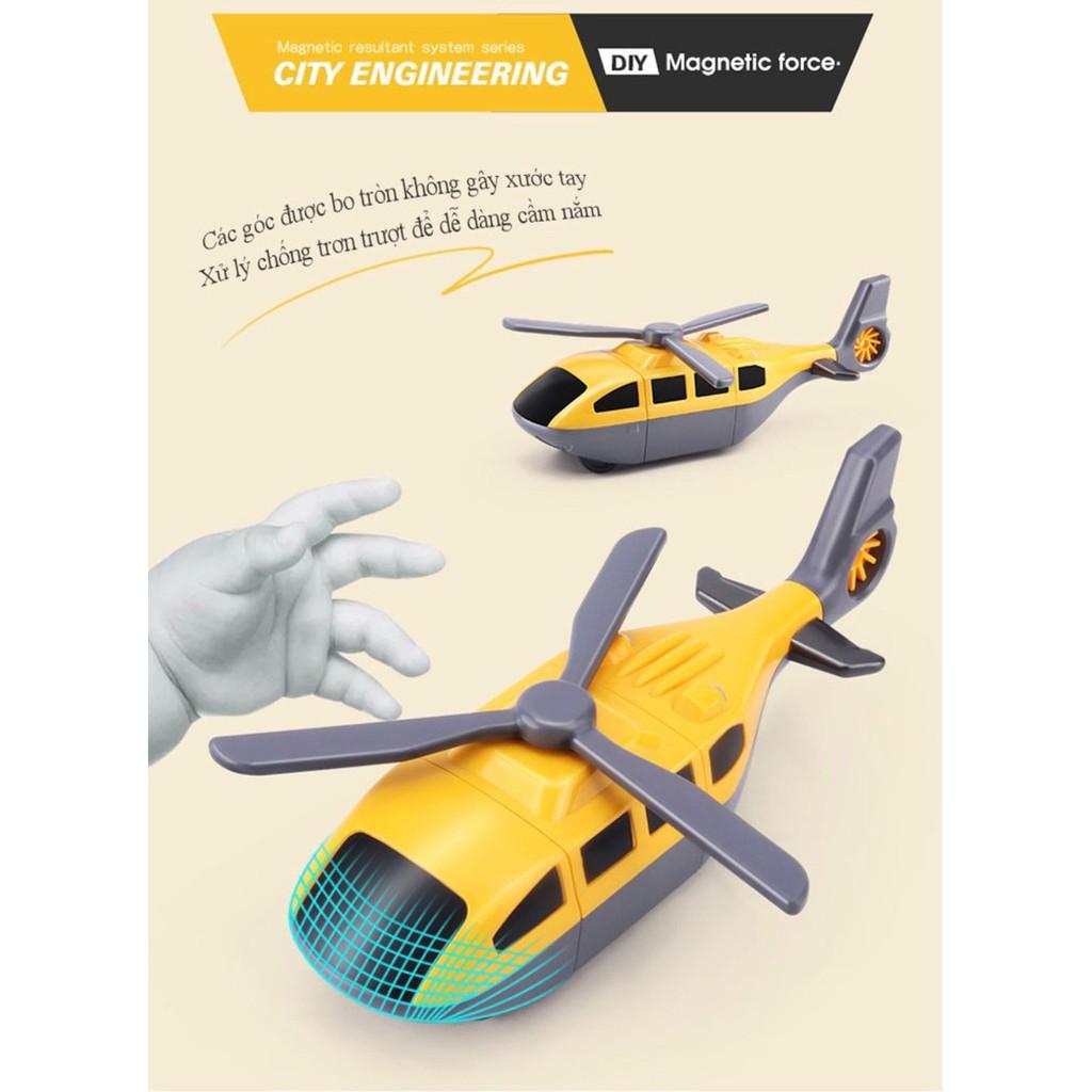Đồ chơi 7 ô tô ghép City Engineering Magnetic - 7-car toy