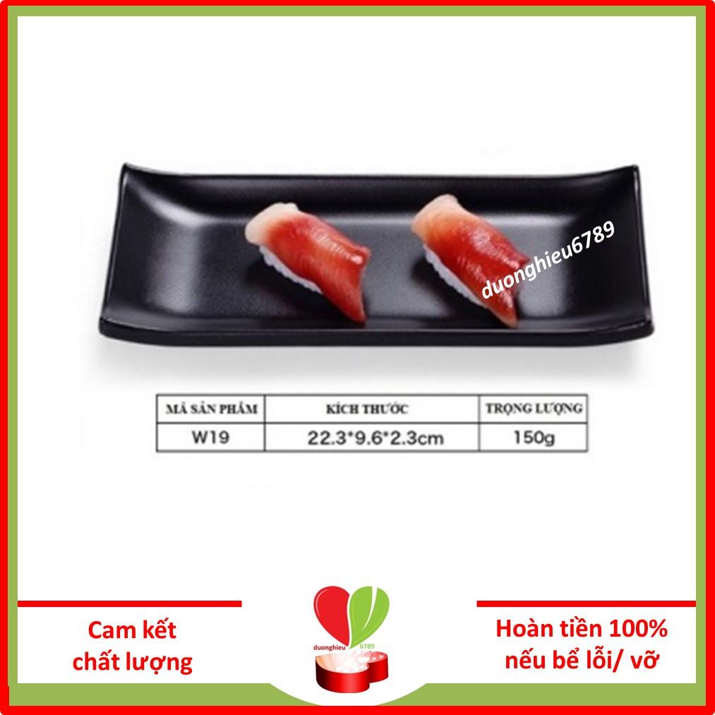 Dĩa Hình Chữ Nhật W19 Đĩa Để Thịt Nướng BBQ - Duonghieu6789