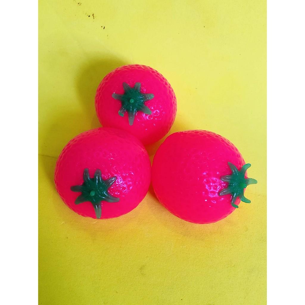 Gudetama Squishy bóp trút giận hình quả cà chua hồng
