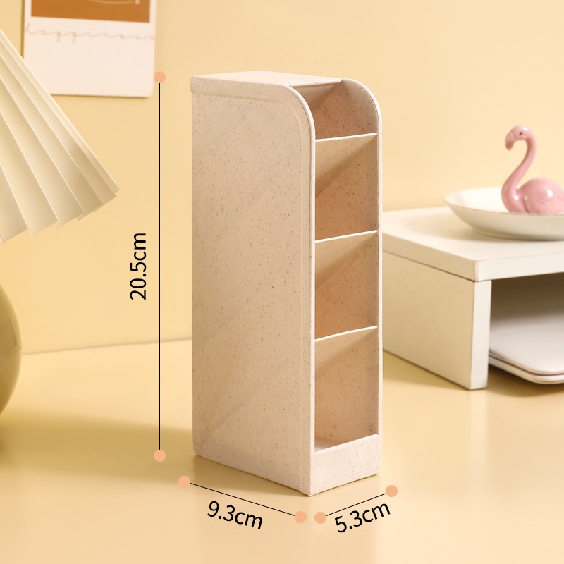 Kệ Đựng Bút 4 Tầng Để Bàn Nhiều Ngăn Đựng Mỹ Phẩm Cọ Trang Điểm Cute Cho Học Sinh Giao Màu Ngẫu Nhiên