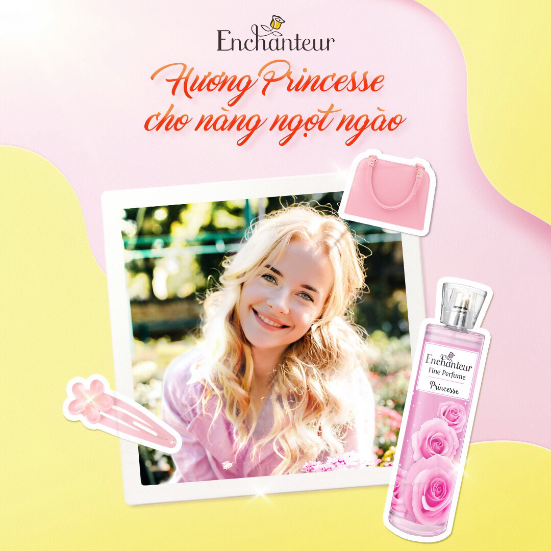 Nước hoa toàn thân cao cấp Enchanteur hương Princesse 100ml