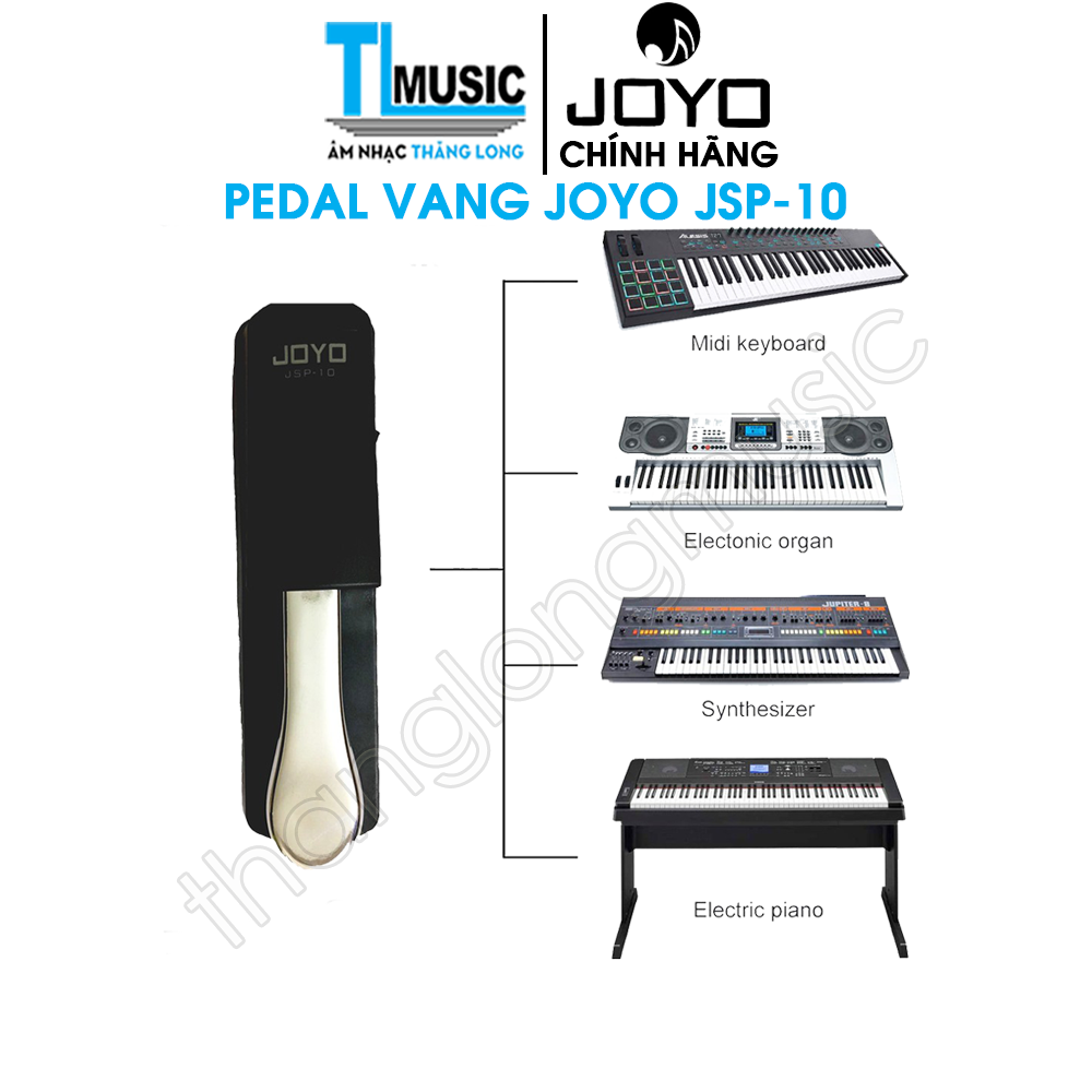 Pedal vang - Sustain Pedal Joyo JSP-10 (Có công tắc đổi chiều dùng cho đàn Organ và piano điện) - Hàng chính hãng