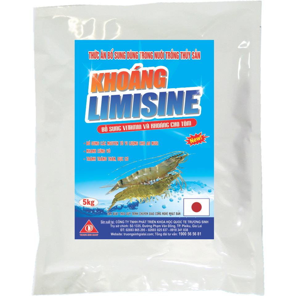 KHOÁNG LIMISINE-KHOÁNG CHẤT GIÚP TÔM LỚN NHANH!