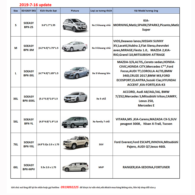 Bạt xe hơi, áo, bạt trùm xe hơi, xe ôtô 4 chỗ đến 7 chỗ, lớp bạc phản quang chống nóng, mưa, xước sơn, vải dù Polyester Oxford Fabric cao cấp không dễ rách -BPXM