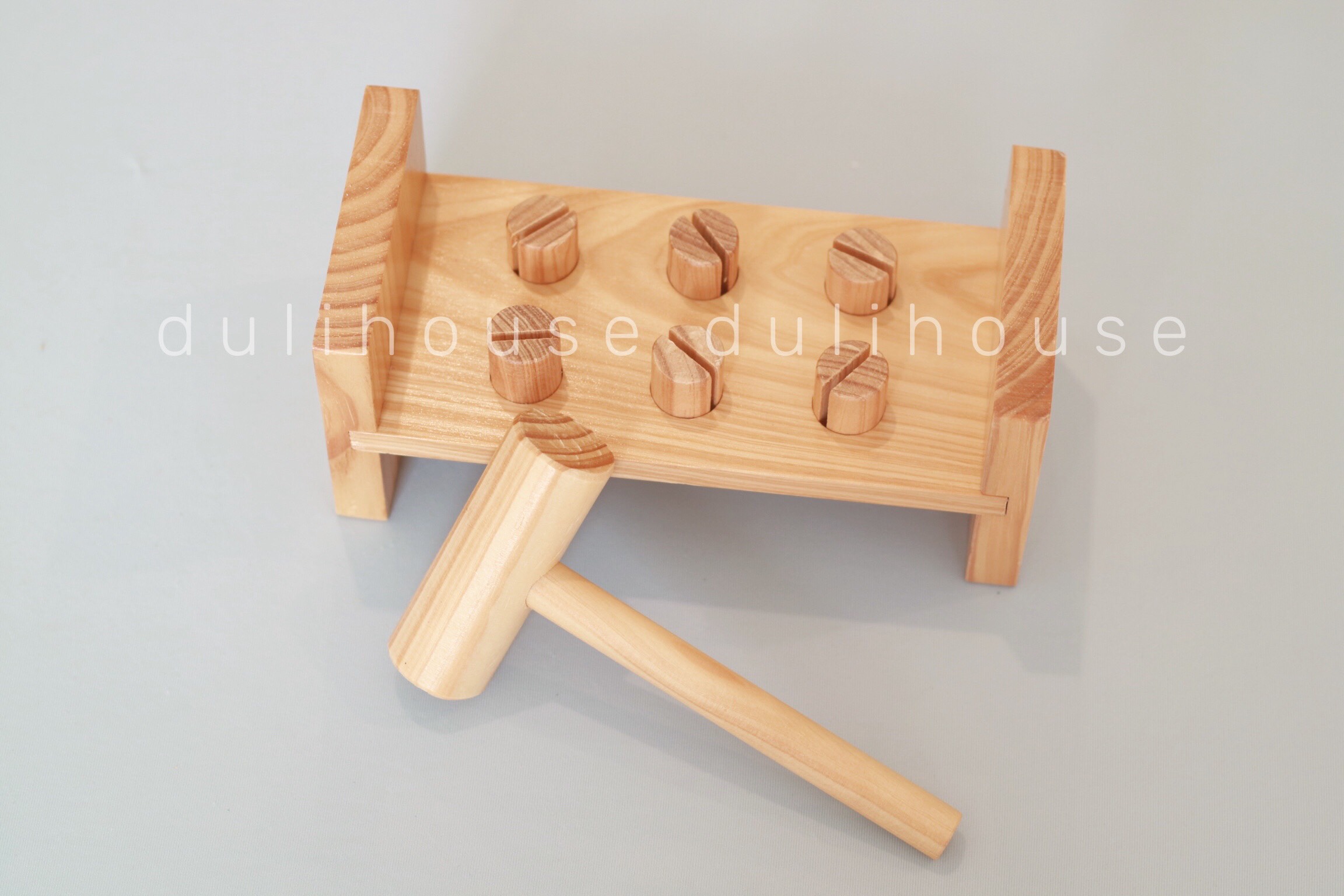BỘ BÚA CỌC GỖ - Rèn luyện lực tay và khả năng cầm, nắm cho trẻ - Hàng Chính Hãng