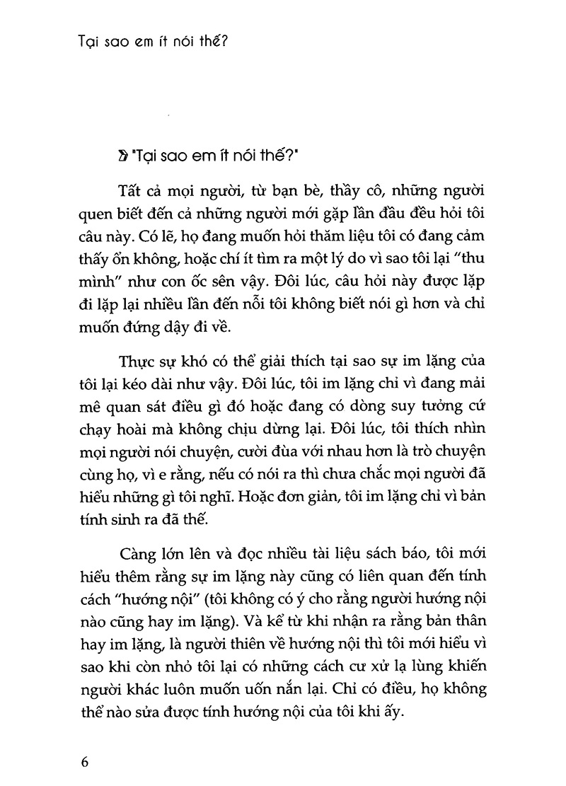 Tại Sao Em Ít Nói Thế? - Tặng Kèm Sổ Tay