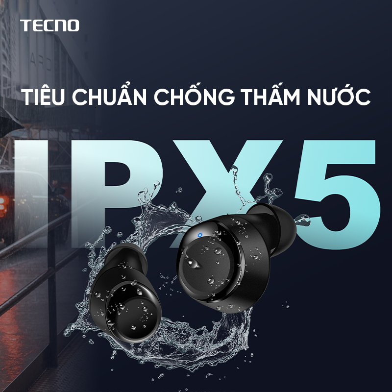 [Quà tặng không bán] Tai Nghe Bluetooth TECNO TWS Earphone BDE01 - Hàng Chính Hãng