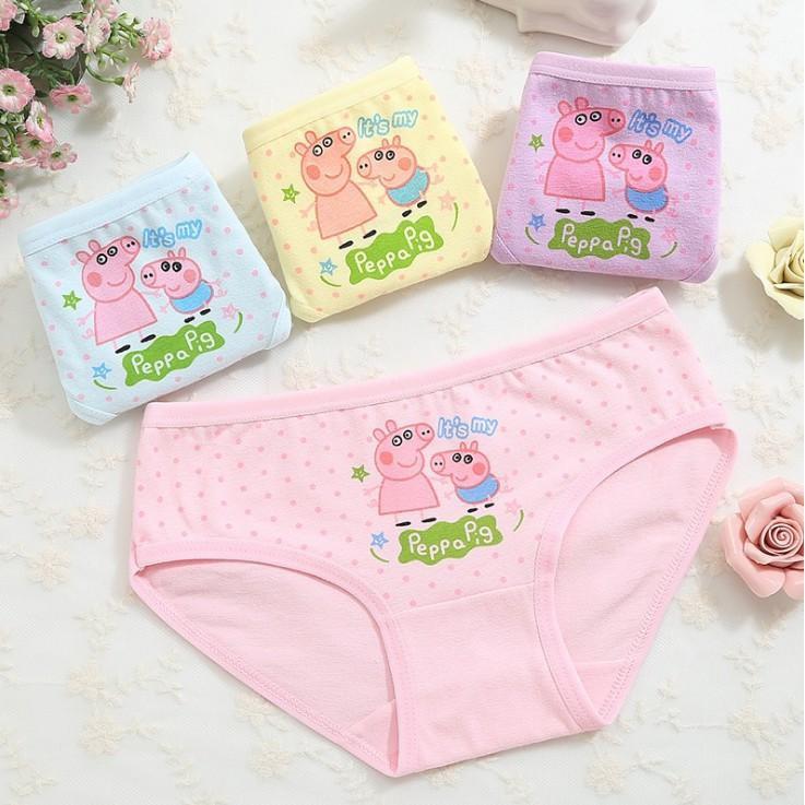 Set 4 quần chíp TAM GIÁC cho bé, quần lót cotton cho bé gái