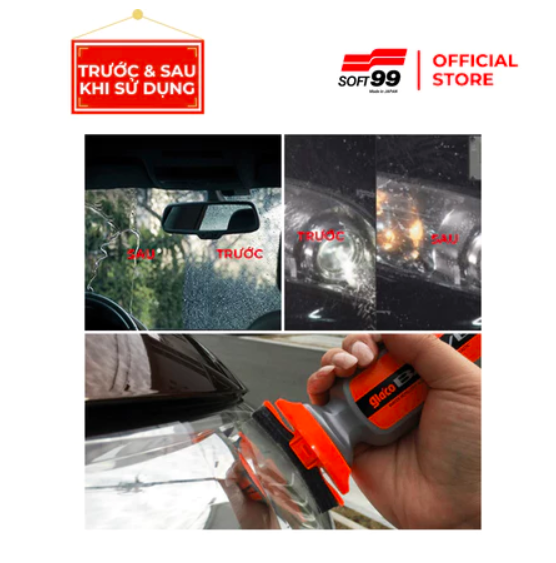 Phủ nano kính &amp; nhựa trong suốt, chống bám nước trên kính ô tô Soft99 Glaco Blave G-100 70ml