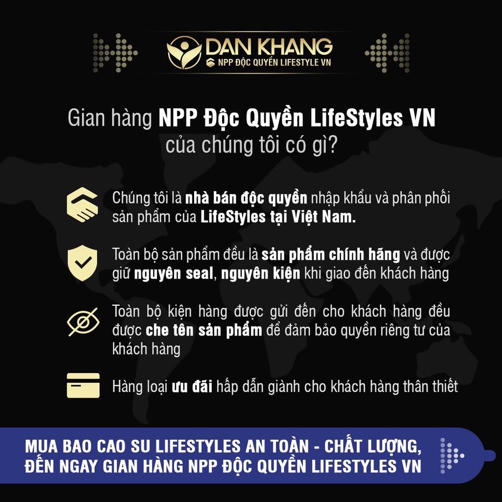 Bộ 3 hộp Bao Cao Su LifeStyles Fantasy Có Gân Ngang Ôm Sát Cao Cấp Hộp 12 bao