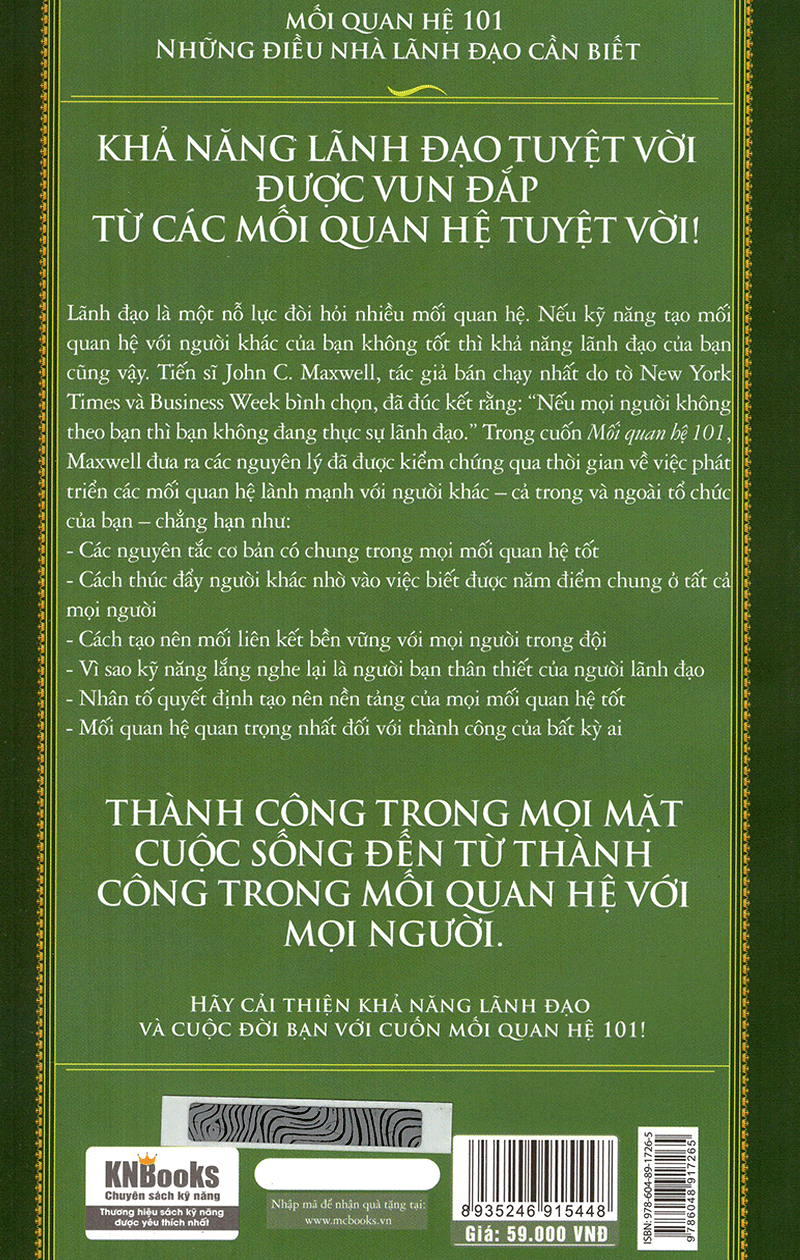 Mối quan hệ 101 – Những Điều Nhà Lãnh Đạo Cần Biết ( tặng kèm bút tạo hình ngộ nghĩnh )