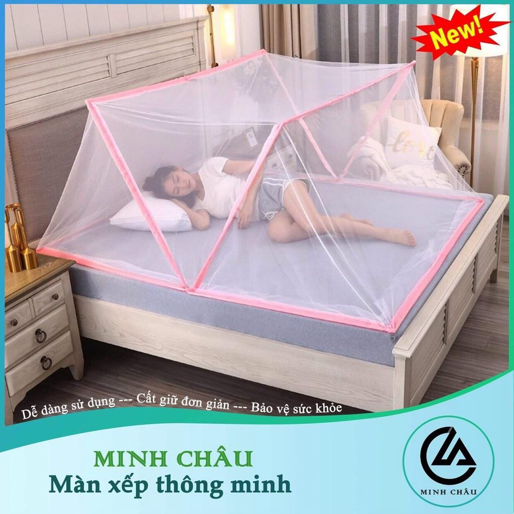 Màn mùng xếp chống muỗi thông minh gấp gọn Minh Châu