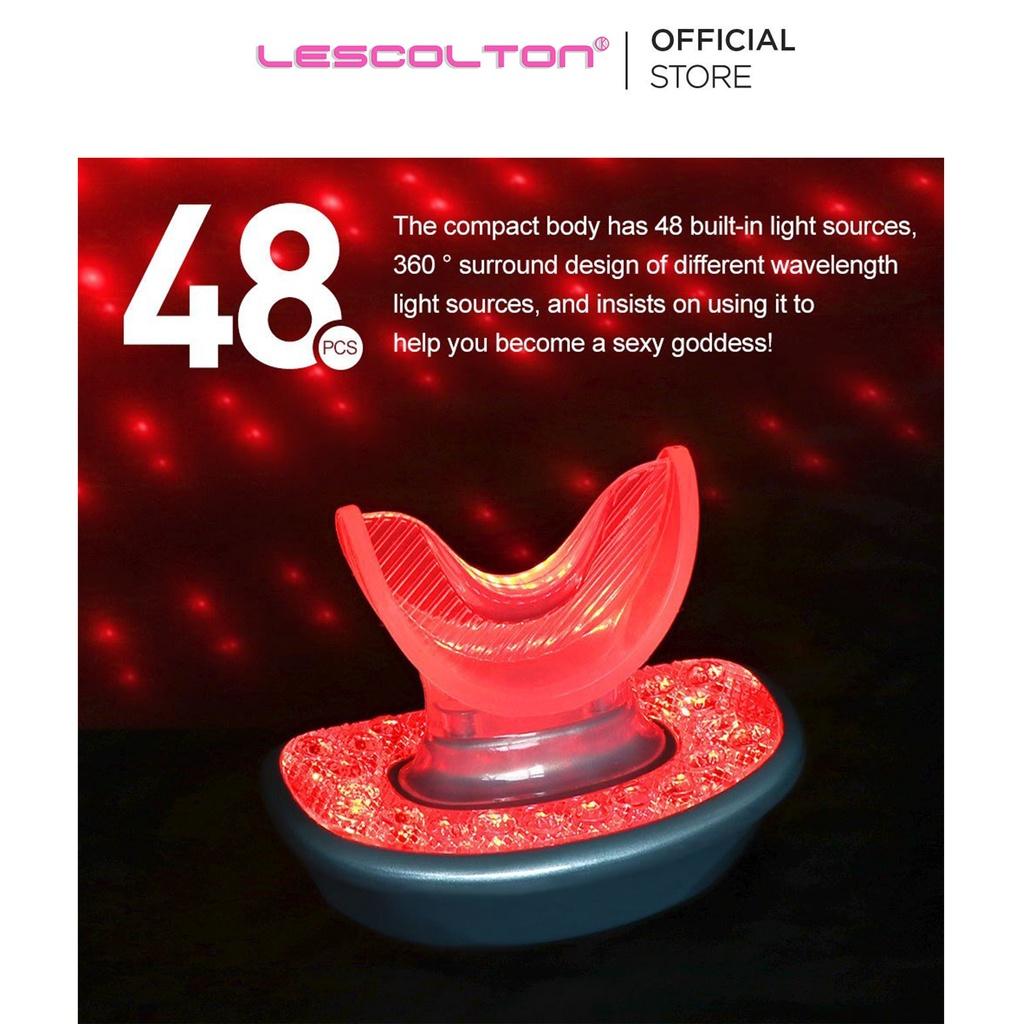 Dụng cụ nâng cơ môi silicon Lescolton bằng ánh sáng đỏ led giúp tái tạo tế bào chết môi căng mọng săn chắc