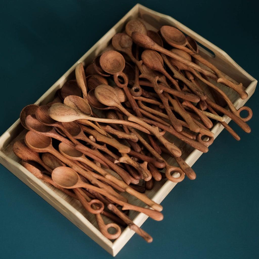 Muỗng gỗ handmade - Muỗng gỗ đỏ, gỗ tần bì - Wooden spoon