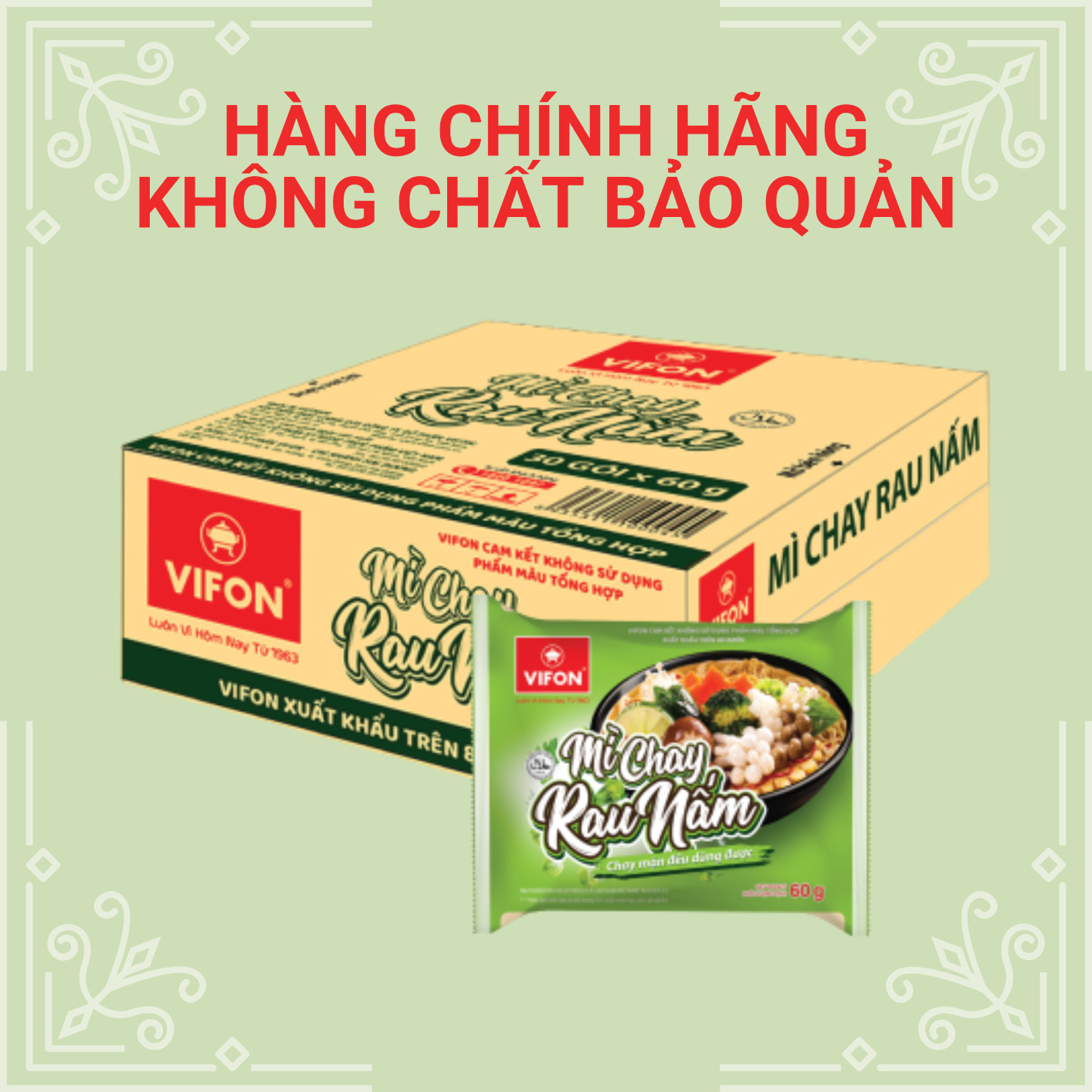 Mì Chay Rau Nấm Vifon
