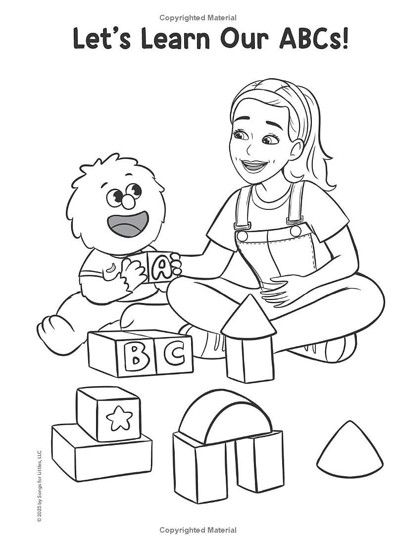 Sách ngoại văn: Ms. Rachel - My First Coloring Book