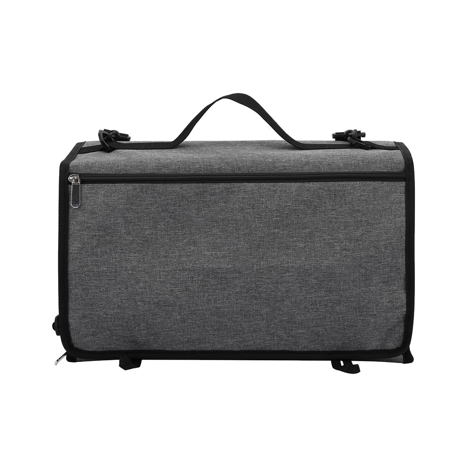 Foldable Hanging Yarn Storage Bag with 4 Pockets Clear Bulk Yarn Organizer