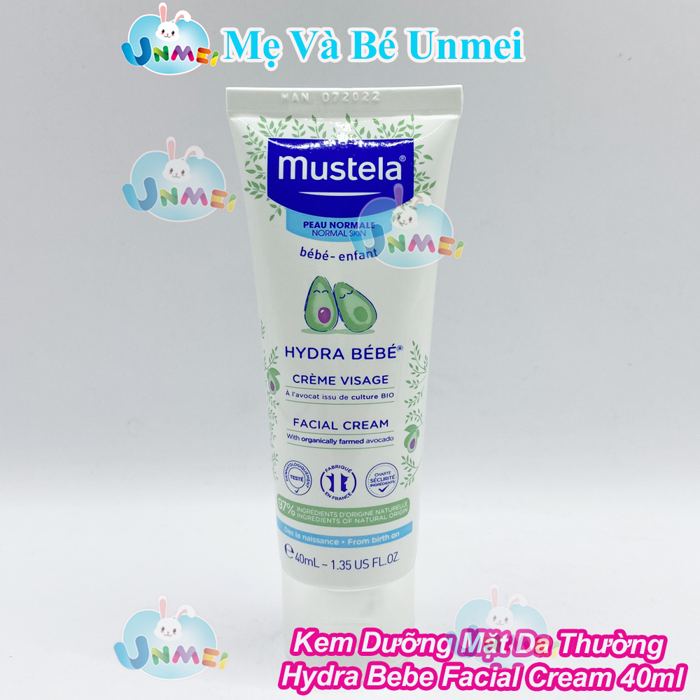 Kem Dưỡng Da Mặt Cho Trẻ Sơ Sinh Và Em Bé Da Thường Mustela (40ml)