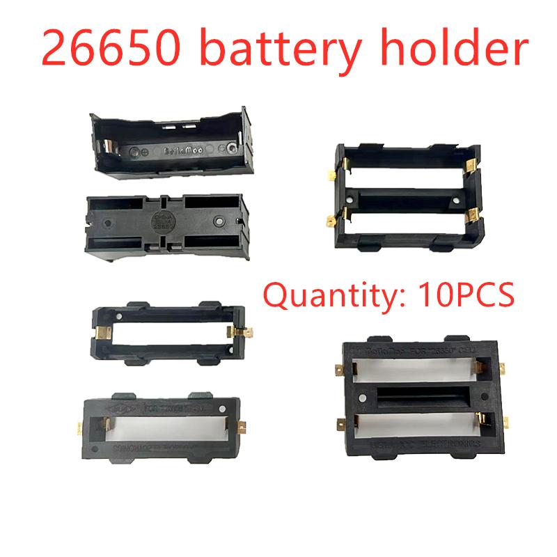 10 CHIẾC 26650 Pin SMD Cho 26650 Màu Đen Với Đồng Chân Mạ Vàng cho 26650 Pin Sạc 3.7V Đựng Hộp Màu Sắc: 10 CHIẾC