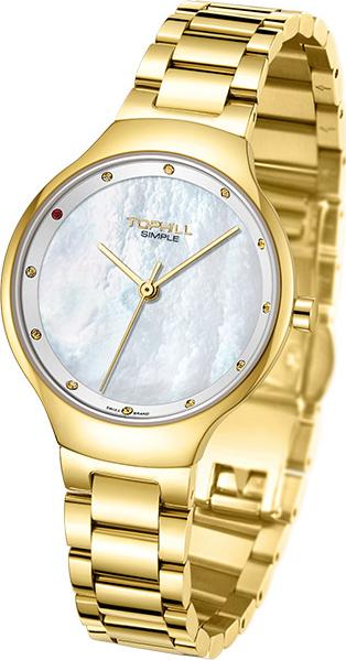 Đồng hồ nữ thời trang mặt xà cừ chính hãng Thụy Sĩ TOPHILL TS017L.S2237